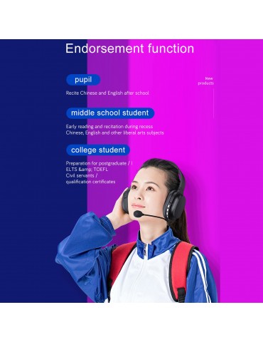 OY713 Over Ear Music Headset Wireless BT5.0 Headphones Call Center Earphone with Microphone Support Earphone Monitor AUX IN TF Card MP3 Player Adjustable Headband