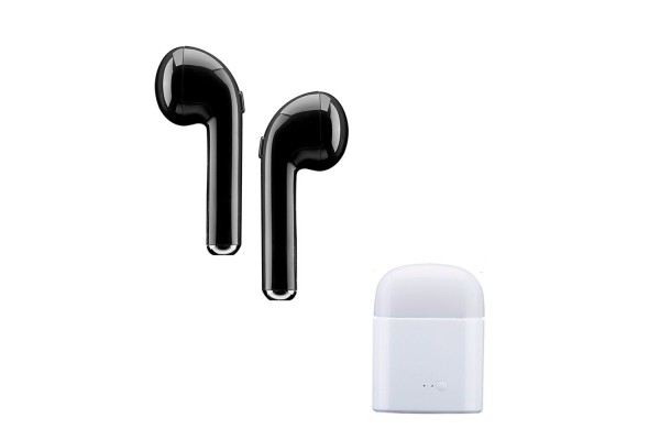 i7 Wireless BT Earphones Mini Earbud Portable Stereo Handfree Earphone Left and Right Ear with Charging Box