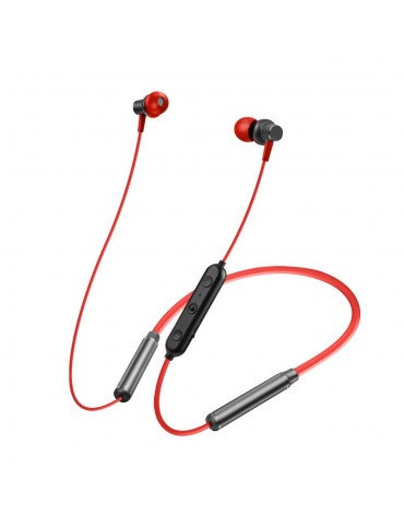 TWS Neckband Earphone S1 Wireless In Ear Sports Headset Arbitrary Bending 3D Surround Magnetic Absorption Storage Waterproof Earphone Gules