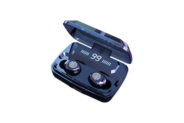 F9 In-Ear BT Earphones with Stereo Sound Noise Reduction Waterproof Sport Earbuds with LED-Digital Display Touch-Control Headphones HD Call Earbuds with MIC Compatible with iOS Android
