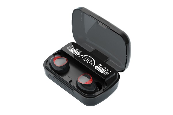 M10A True Wireless Earphone BT 5.1 Mini Headsets Sport Earbuds LED Display HD Call with Mic USB Output Power Bank